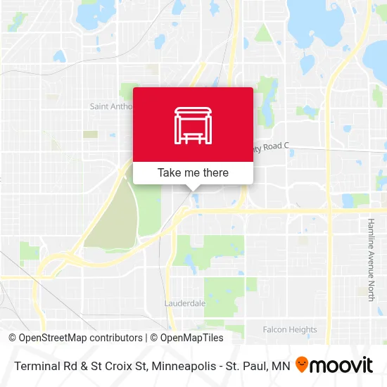 Terminal Rd & St Croix St map