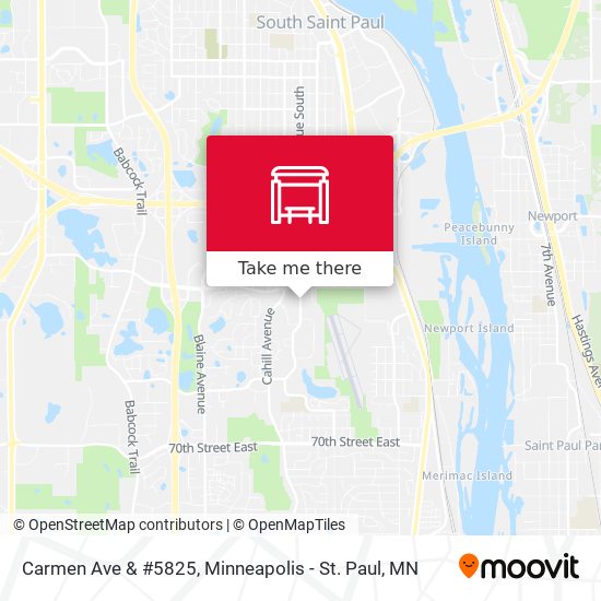 Carmen Ave & #5825 map