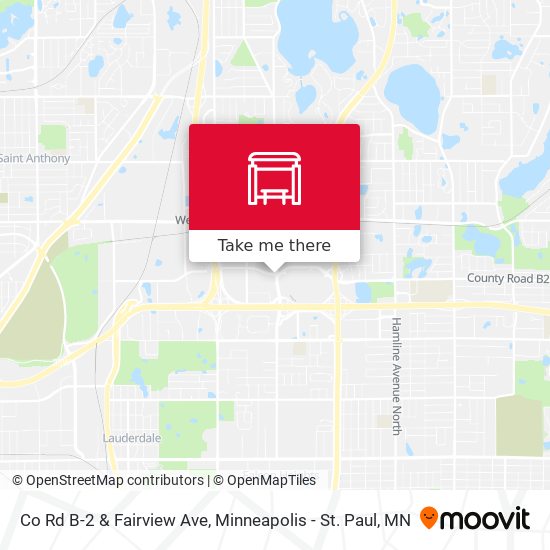 Co Rd B-2 & Fairview Ave map