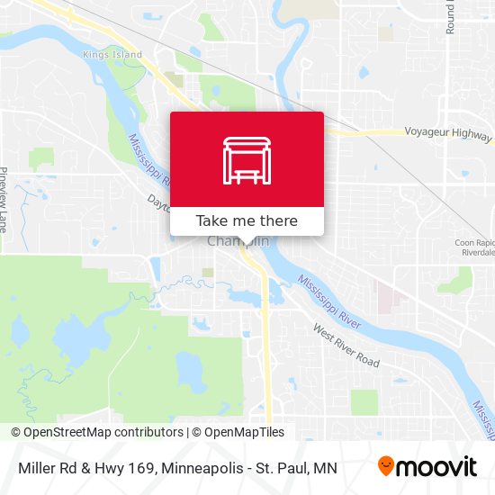 Miller Rd & Hwy 169 map