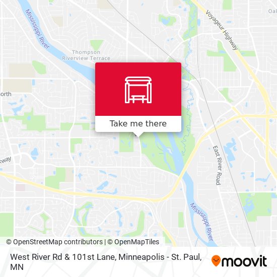 West River Rd & 101st Lane map