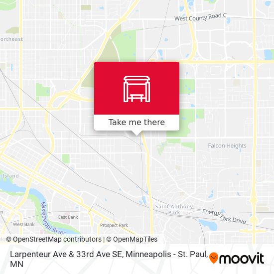 Mapa de Larpenteur Ave & 33rd Ave SE