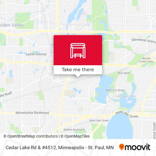 Cedar Lake Rd & #4512 map