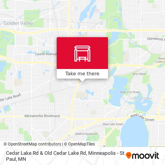 Mapa de Cedar Lake Rd & Old Cedar Lake Rd