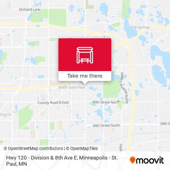 Mapa de Hwy 120 - Division & 8th Ave E