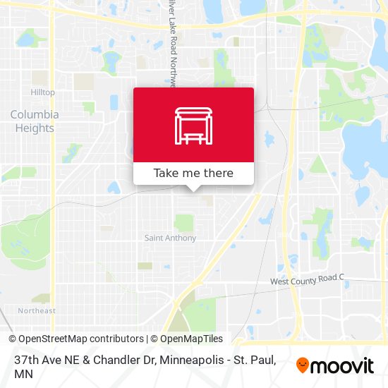 37th Ave NE & Chandler Dr map