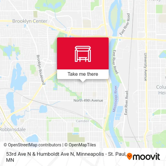 Mapa de 53rd Ave N & Humboldt Ave N