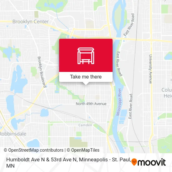Mapa de Humboldt Ave N & 53rd Ave N