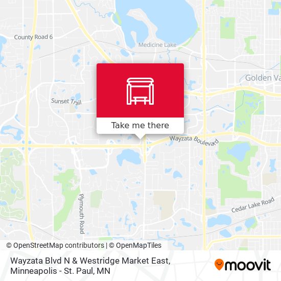 Mapa de Wayzata Blvd N & Westridge Market East