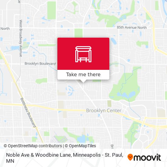 Noble Ave & Woodbine Lane map