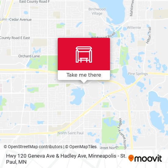 Mapa de Hwy 120 Geneva Ave & Hadley Ave