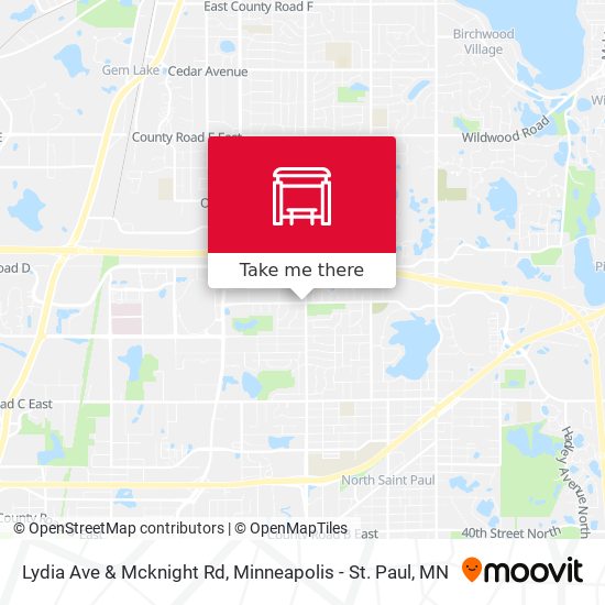 Mapa de Lydia Ave & Mcknight Rd