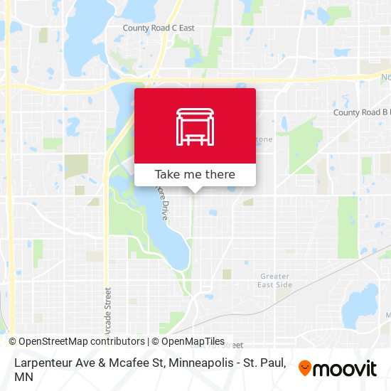 Mapa de Larpenteur Ave & Mcafee St