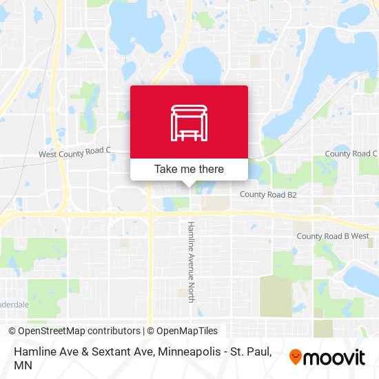Hamline Ave & Sextant Ave map