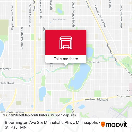 Bloomington Ave S & Minnehaha Pkwy map