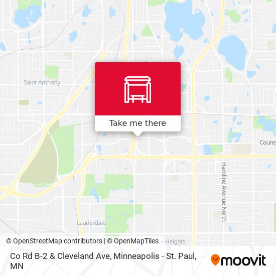 Mapa de Co Rd B-2 & Cleveland Ave