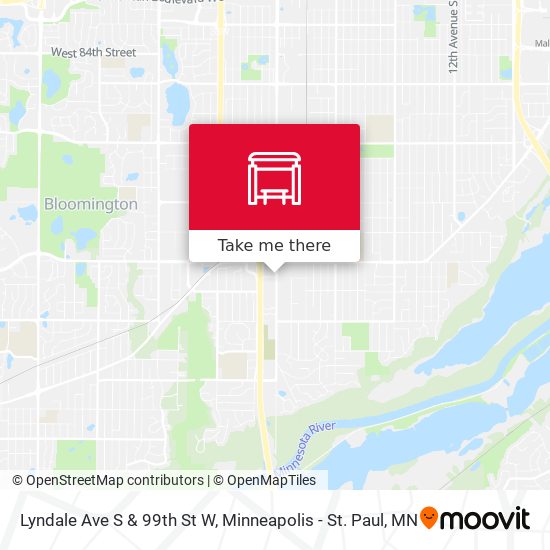 Lyndale Ave S & 99th St W map