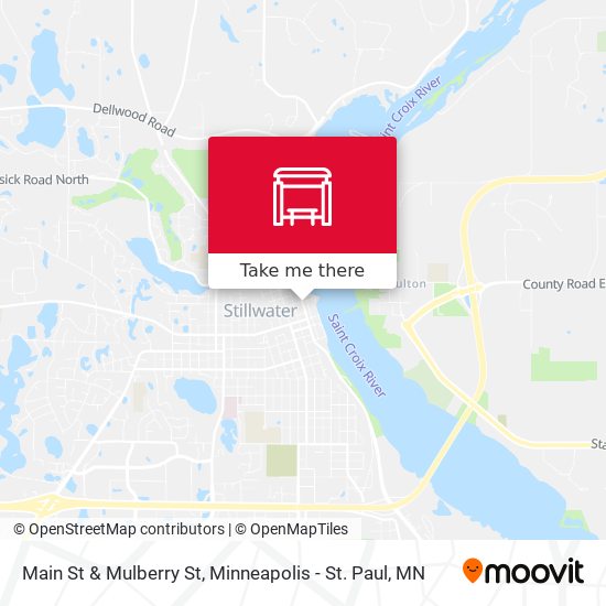 Main St & Mulberry St map