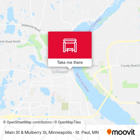 Main St & Mulberry St map