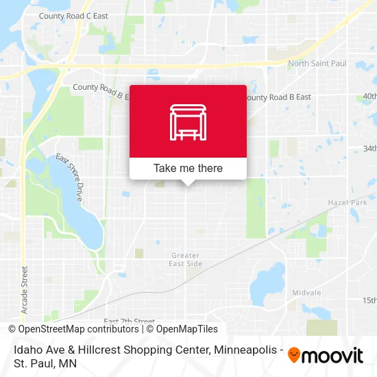 Idaho Ave & Hillcrest Shopping Center map