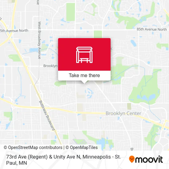 Mapa de 73rd Ave (Regent) & Unity Ave N