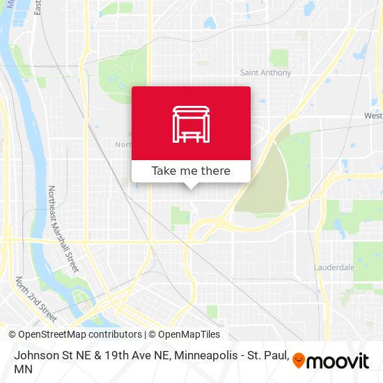 Johnson St NE & 19th Ave NE map