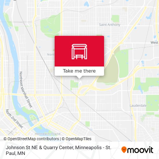 Johnson St NE & Quarry Center map