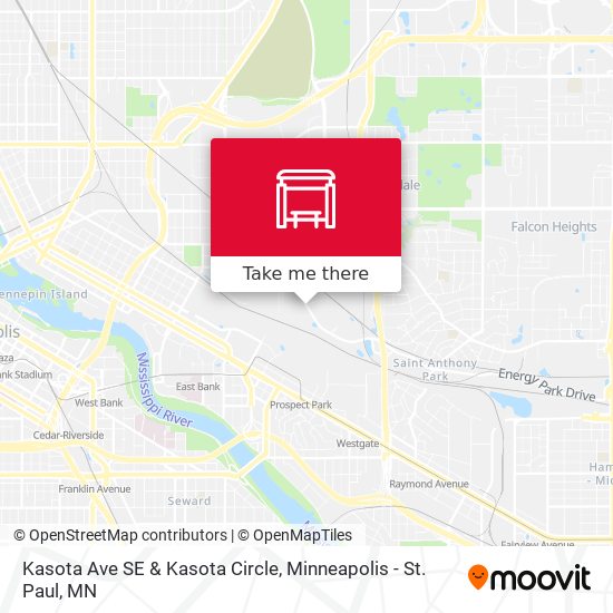 Kasota Ave SE & Kasota Circle map