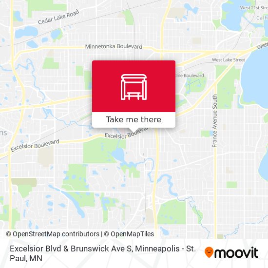 Mapa de Excelsior Blvd & Brunswick Ave S