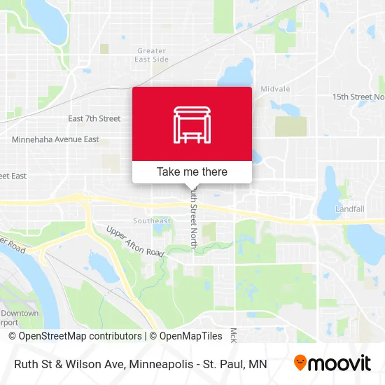 Ruth St & Wilson Ave map