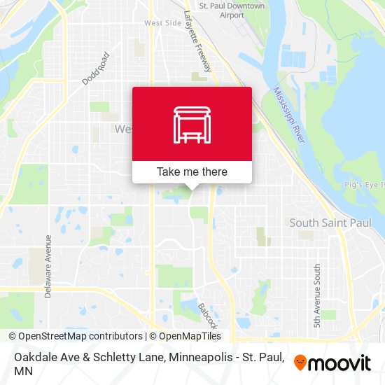 Mapa de Oakdale Ave & Schletty Lane
