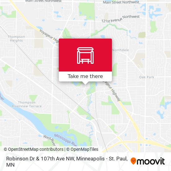 Robinson Dr & 107th Ave NW map