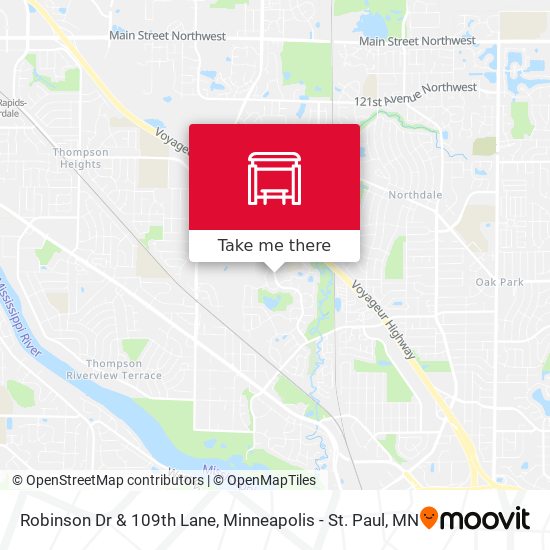 Robinson Dr & 109th Lane map