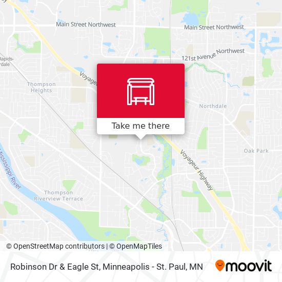 Robinson Dr & Eagle St map