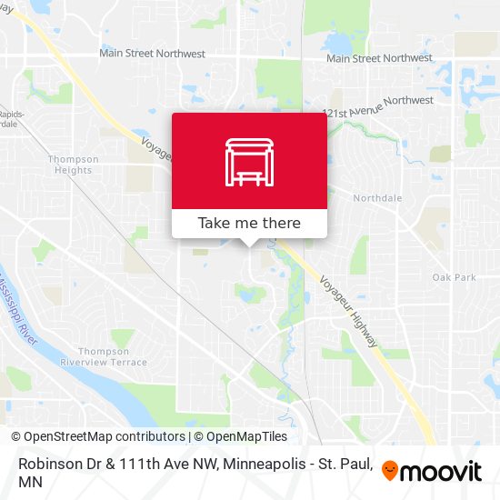 Robinson Dr & 111th Ave NW map