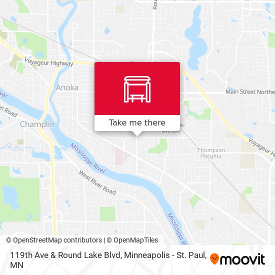 Mapa de 119th Ave & Round Lake Blvd