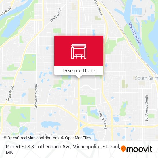 Robert St S & Lothenbach Ave map