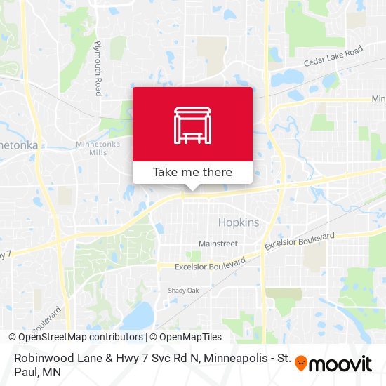 Mapa de Robinwood Lane & Hwy 7 Svc Rd N