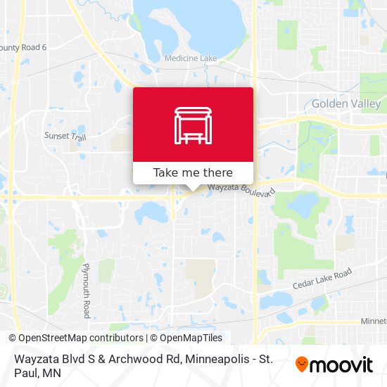 Wayzata Blvd S & Archwood Rd map