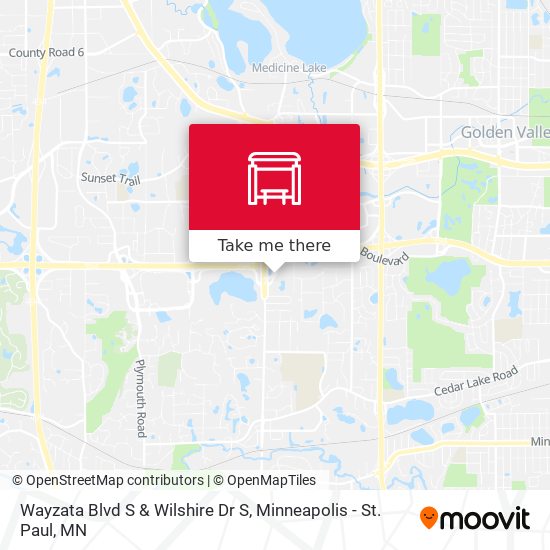 Wayzata Blvd S & Wilshire Dr S map