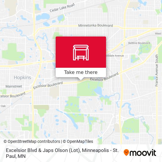 Excelsior Blvd & Japs Olson (Lot) map