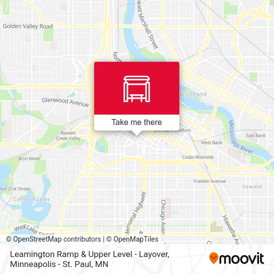 Leamington Ramp & Upper Level - Layover map
