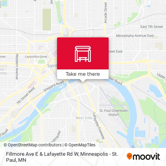 Mapa de Fillmore Ave E & Lafayette Rd W