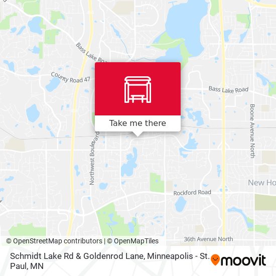 Schmidt Lake Rd & Goldenrod Lane map