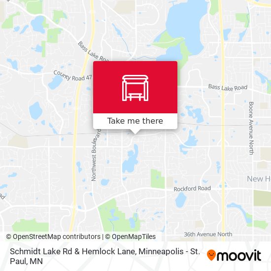 Schmidt Lake Rd & Hemlock Lane map