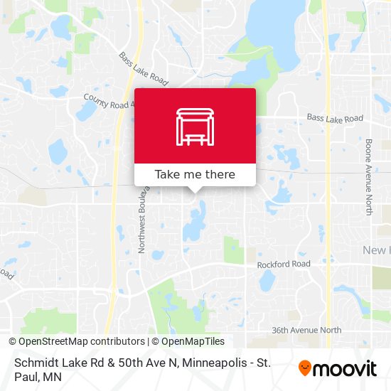 Mapa de Schmidt Lake Rd & 50th Ave N