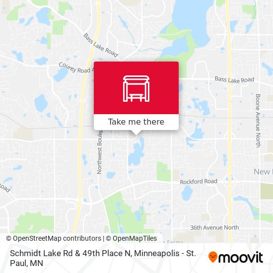 Schmidt Lake Rd & 49th Place N map