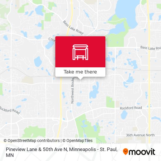 Mapa de Pineview Lane & 50th Ave N