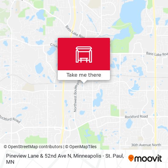 Pineview Lane & 52nd Ave N map