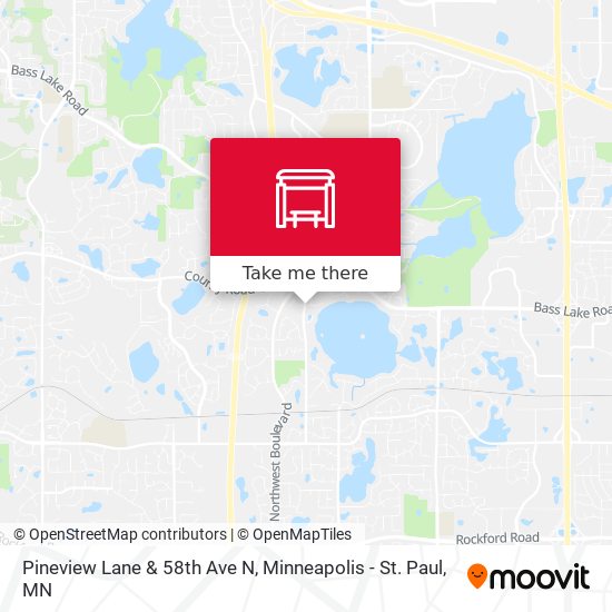 Mapa de Pineview Lane & 58th Ave N